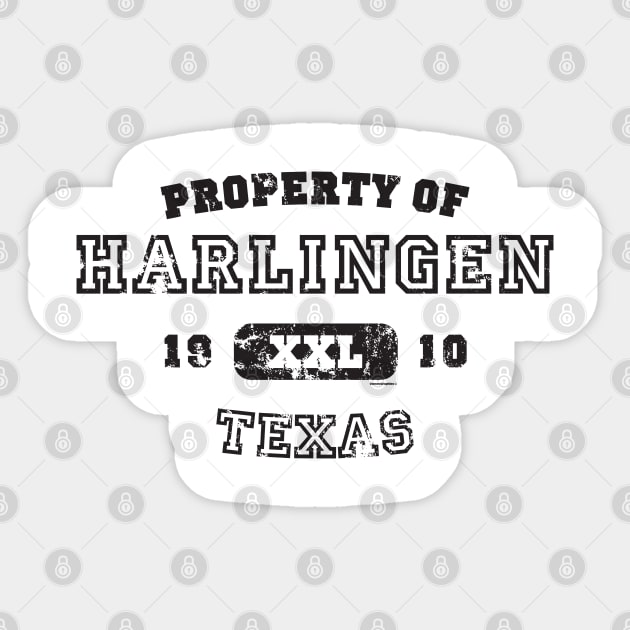 Property of Harlingen Texas Athletic Design Sticker by CamcoGraphics